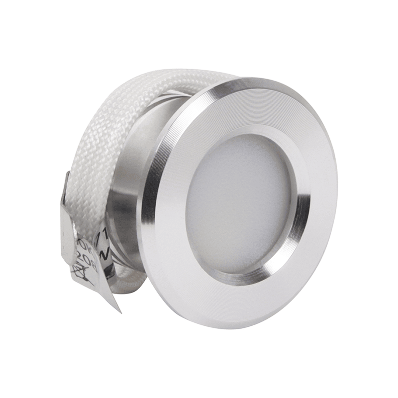Mini Inbouwspot 230V - 1,5W - Dimbaar - RVS - Zonder trafo - Outledtl.nl